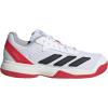 imageadidas Kids Courtflash Tennis SneakerWhiteBlackLucid Red