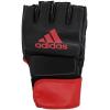 imageadidas MMA Grappling Hook ampamp Loop MMA Training Gloves  for Men Women Unisex  Gloves with Open Palm for MMA Boxing Kickboxing Training ampamp FitnessBlackChromium Red