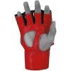 imageadidas MMA Grappling Hook ampamp Loop MMA Training Gloves  for Men Women Unisex  Gloves with Open Palm for MMA Boxing Kickboxing Training ampamp FitnessBlackChromium Red