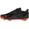 imageadidas Mens Adizero Afterburner 8 CleatsBlackTeam OrangeSilver Metallic