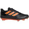 imageadidas Mens Adizero Afterburner 8 CleatsBlackTeam OrangeSilver Metallic
