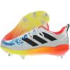 imageadidas Mens Adizero Afterburner 8 CleatsSilver MetallicCore BlackSolid Red