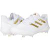 imageadidas Mens Adizero Afterburner 8 CleatsWhiteGold MetallicWhite