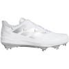 imageadidas Mens Adizero Afterburner 8 CleatsWhiteSilver MetallicTeam Light Grey