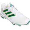 imageadidas Mens Adizero Afterburner 8 CleatsWhiteTeam Dark GreenTeam Semi Sol Green