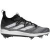 imageadidas Mens Adizero Afterburner Nwv Cleats SneakerBlackWhiteGrey