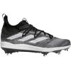 imageadidas Mens Adizero Afterburner Nwv Cleats SneakerBlackWhiteGrey