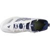 imageadidas Mens Adizero Afterburner Nwv Cleats SneakerTeam Navy BlueSilver MetallicWhite