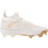 imageadidas Mens Adizero Afterburner Nwv Cleats SneakerWhiteGold MetallicGold Metallic