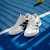 imageadidas Mens Adizero Ubersonic 5 Tennis SneakerWhiteBlackSilver Metallic