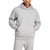imageadidas Mens All Szn Fleece Loose HoodieMedium Grey Heather