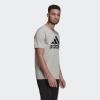 imageadidas Mens Badge of Sport TeeMedium Grey HeatherBlack