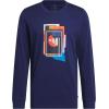 imageadidas Mens Beyond Graphic Long Sleeve TShirtDark Blue