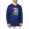 imageadidas Mens Beyond Graphic Long Sleeve TShirtDark Blue