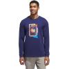 imageadidas Mens Beyond Graphic Long Sleeve TShirtDark Blue