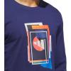 imageadidas Mens Beyond Graphic Long Sleeve TShirtDark Blue
