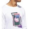 imageadidas Mens Beyond Graphic Long Sleeve TShirtWhite