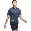 imageadidas Mens Beyond Textured Polo ShirtCollegiate NavyPreloved Ink