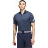 imageadidas Mens Beyond Textured Polo ShirtCollegiate NavyPreloved Ink