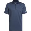 imageadidas Mens Beyond Textured Polo ShirtCollegiate NavyPreloved Ink