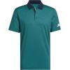 imageadidas Mens Beyond Textured Polo ShirtPure Teal