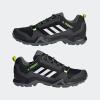 imageadidas Mens Camping Low Rise Hiking BootsBlackWhiteAcid Yellow