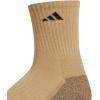 imageadidas Mens Cushioned X 3 MidCrew Socks 3PairBeige ToneBlanch CargoBlack