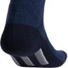 imageadidas Mens Cushioned X 3 MidCrew Socks 3PairNight Marine BlueLegend Ink BlueGrey