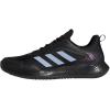 imageadidas Mens Defiant Speed Tennis ShoesBlackBlue DawnLucid Fuchsia