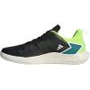 imageadidas Mens Defiant Speed Tennis ShoesCore BlackWhiteLucid Lemon