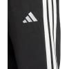 imageadidas Mens Essentials 3Stripes Fleece Open Hem PantsBlackWhite