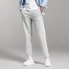 imageadidas Mens Essentials 3Stripes Fleece Open Hem PantsMedium Grey Heather