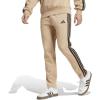 imageadidas Mens Essentials 3Stripes Fleece Open Hem PantsWarm SandstoneBlack