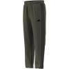 imageadidas Mens Essentials 3Stripes Open Hem Stanford PantsOlive StrataBlack
