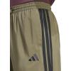 imageadidas Mens Essentials 3Stripes Open Hem Stanford PantsOlive StrataBlack