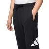 imageadidas Mens Essentials Big Logo French Terry PantsBlackWhite
