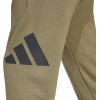 imageadidas Mens Essentials Big Logo French Terry PantsOlive StrataBlack