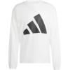 imageadidas Mens Essentials Big Logo Single Jersey Long Sleeve TShirtWhiteBlack