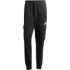 imageadidas Mens Essentials Feel Cozy Fleece Cargo PantsBlackWhite