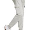imageadidas Mens Essentials Feel Cozy Fleece Cargo PantsMedium Grey HeatherBlack