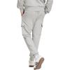 imageadidas Mens Essentials Feel Cozy Fleece Cargo PantsMedium Grey HeatherBlack