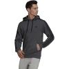 imageadidas Mens Essentials Fleece HoodieDark Grey Heatherblack