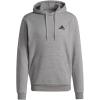 imageadidas Mens Essentials Fleece HoodieMedium Grey HeatherBlack