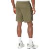 imageadidas Mens Essentials Pique 3Stripes Training ShortsOlive StrataBlack