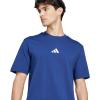 imageadidas Mens Essentials Small Logo Single Jersey TShirtDark BlueWhite