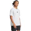 imageadidas Mens Essentials Small Logo Single Jersey TShirtLight Grey HeatherBlack