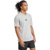 imageadidas Mens Essentials Small Logo Single Jersey TShirtMedium Grey HeatherBlack