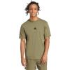 imageadidas Mens Essentials Small Logo Single Jersey TShirtOlive StrataBlack