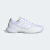 imageadidas Mens Gamecourt 20 Tennis SneakerWhiteWhiteMatte Silver