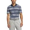 imageadidas Mens GoTo Printed Golf Polo ShirtCollegiate Navy